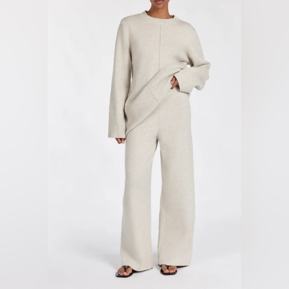 NWT Dissh clemence oat marle knit pant